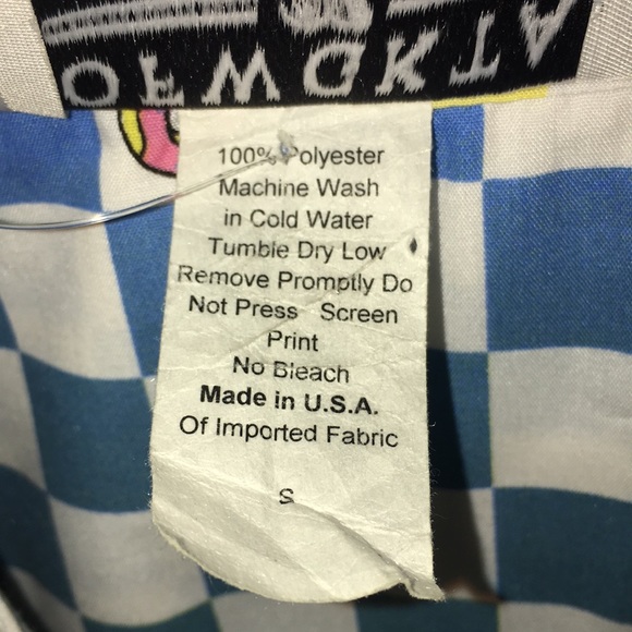 Odd Future Mens Button Down Donut Shirt - Picture 3 of 4